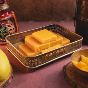 Mango Mysore Pak – Soft & Fruity Indian Delight