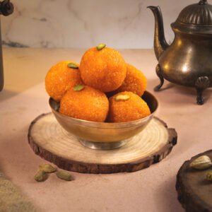 Traditional Motichoor Laddu – Ghee-Rich & Festive Delight