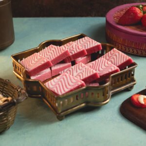 Strawberry Kaju Katli – Fruity Twist to a Classic Delight