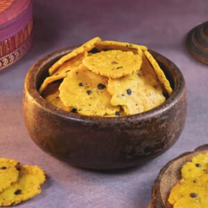 Yellow Pepper Thattai – Spicy & Crunchy South Indian Snack